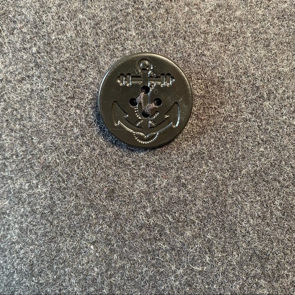 100% Merino Wool Pea Coat Size Small J. Percy with Nautical buttons Made in USA - Picture 11 of 11